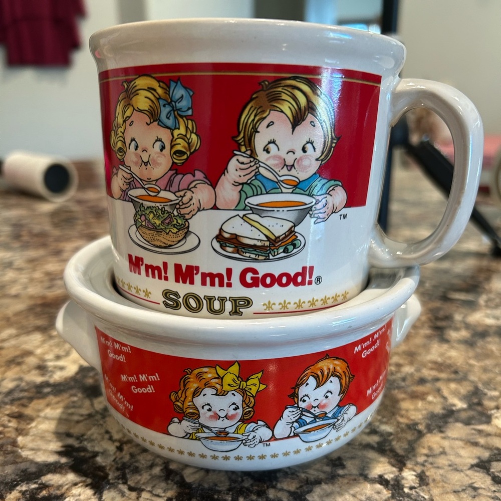 Vintage Campbell's Soup Mug and Bowl Set